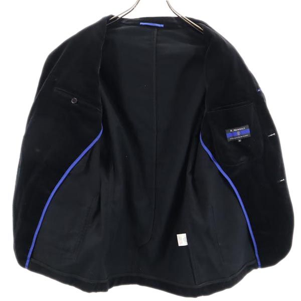 R.NEWBOLD アールニューボールド 日本製 コーデュロイ テーラードジャケット M ブラック メンズ
