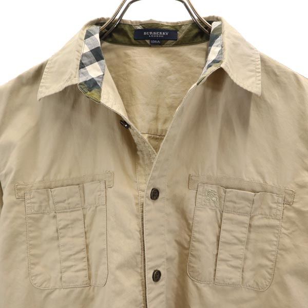 BURBERRY バーバリー 三陽商会 長袖 シャツ 150A ベージュ系 キッズ