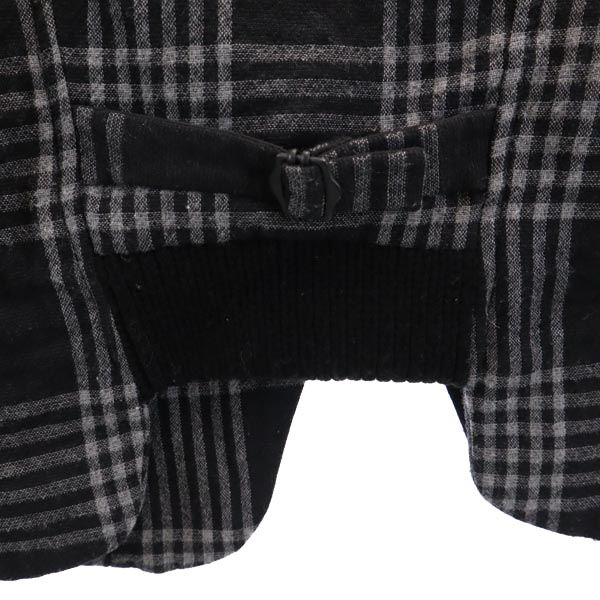 DIESEL ディーゼル チェック柄 ショート丈 テーラードジャケット S ブラック 他 ブレザー レディース