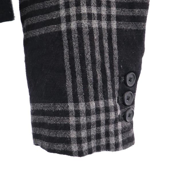 DIESEL ディーゼル チェック柄 ショート丈 テーラードジャケット S ブラック 他 ブレザー レディース