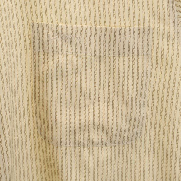 LANVIN ランバン 総柄 長袖 シャツ M ベージュ系 メンズ
