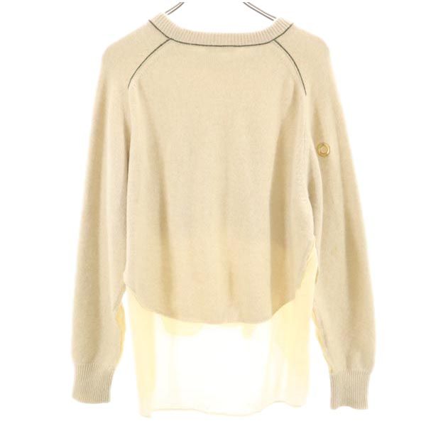 Chloe クロエ カシミヤ 長袖 ニット XS ベージュ セーター レディース