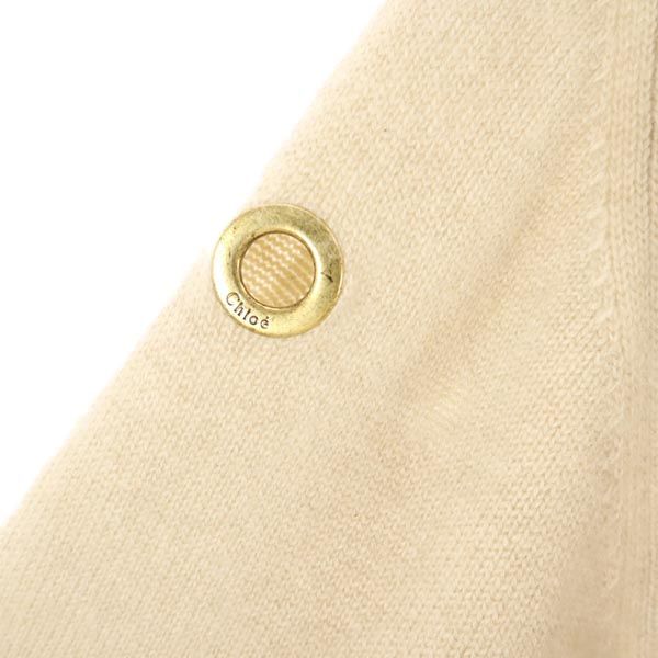 Chloe クロエ カシミヤ 長袖 ニット XS ベージュ セーター レディース
