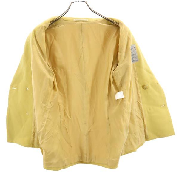 Yohji Yamamoto ヨウジヤマモト 日本製 ウールブレンド テーラードジャケット S マスタード ダブルボタン メンズ