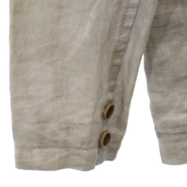 Y's ワイズ 日本製 リネン テーラードジャケット 1 グレー メンズ