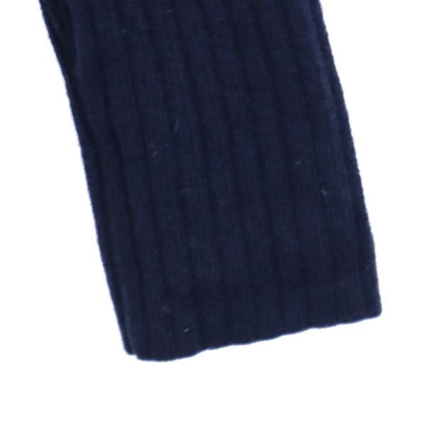 MACKINTOSH PHILOSOPHY マッキントッシュフィロソフィー ウールブレンド 長袖 リブ ニット 38 ネイビー系 セーター レディース