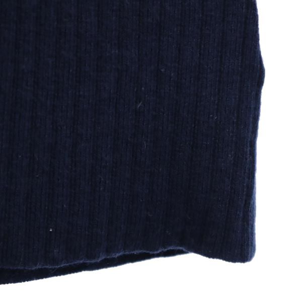 MACKINTOSH PHILOSOPHY マッキントッシュフィロソフィー ウールブレンド 長袖 リブ ニット 38 ネイビー系 セーター レディース
