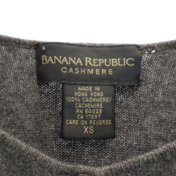 Banana Republic バナナリパブリック カシミヤ100% 長袖 ニット カーディガン XS グレー系 レディース