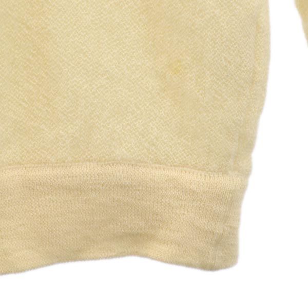 LACOSTE ラコステ ウール 長袖 Vネック ニット 42 ホワイト系 セーター メンズ