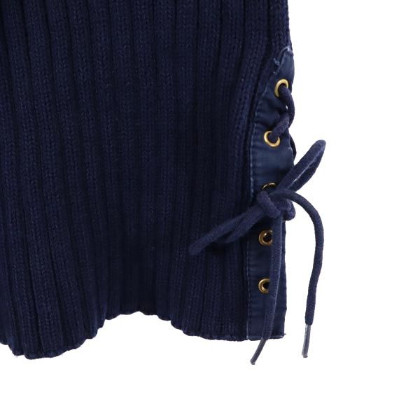 LAUREN RALPH LAUREN ローレンラルフローレン 長袖 コットン ニット M ネイビー系 セーター レディース