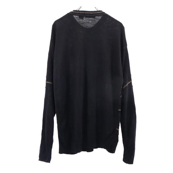 BACHRACH バクラック 90s オールド 長袖 ニット L ブラック系 セーター メンズ