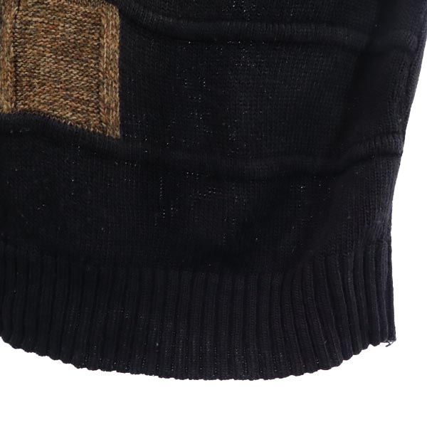 BACHRACH バクラック 90s オールド 長袖 ニット L ブラック系 セーター メンズ