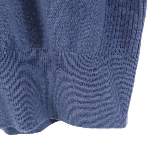 未使用 MACKINTOSH PHILOSOPHY マッキントッシュフィロソフィー 三陽商会 ウール 長袖 ニット 38 ブルー系 セーター レディース