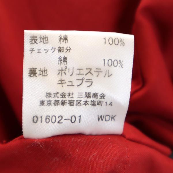 BURBERRY バーバリー 三陽商会 2WAY ジャケット 9 赤 ハーフライナー付 レディース