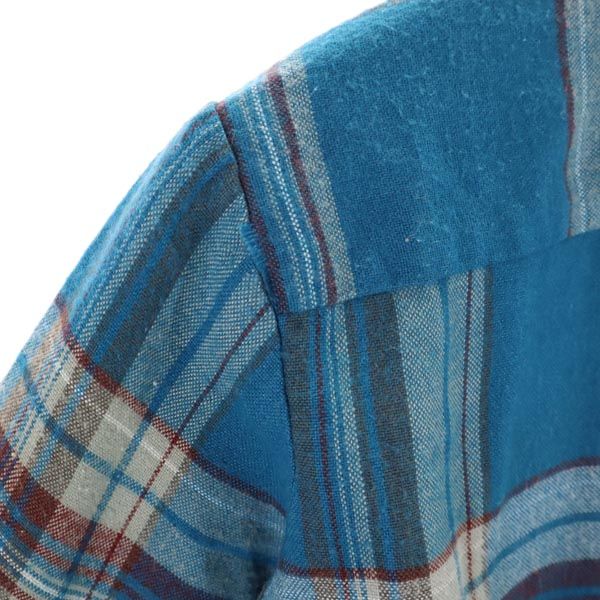 ARROW アロー ヴィンテージ チェック柄 長袖 シャツ 14 ブルー系 メンズ