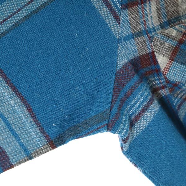 ARROW アロー ヴィンテージ チェック柄 長袖 シャツ 14 ブルー系 メンズ