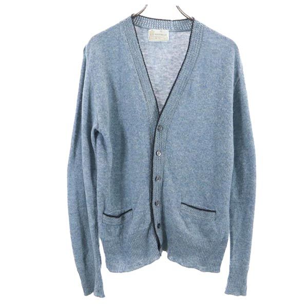 KINGS ROAD キングスロード 70s ヴィンテージ シアーズ 長袖 カーディガン M ブルー系 メンズ