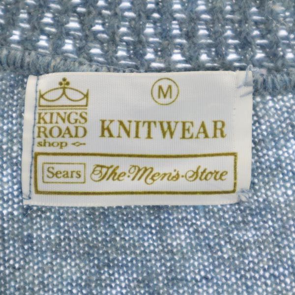 KINGS ROAD キングスロード 70s ヴィンテージ シアーズ 長袖 カーディガン M ブルー系 メンズ