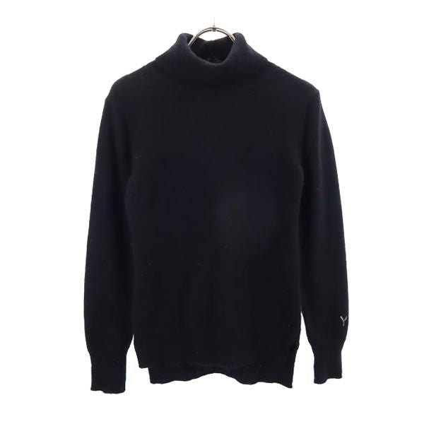 Yohji Yamamoto ヨウジヤマモト ウール 長袖 ニット 2 黒 レディース