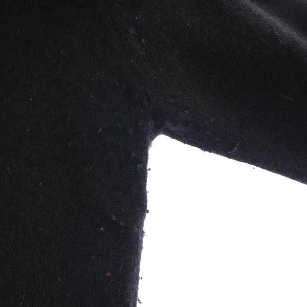 Yohji Yamamoto ヨウジヤマモト ウール 長袖 ニット 2 黒 レディース