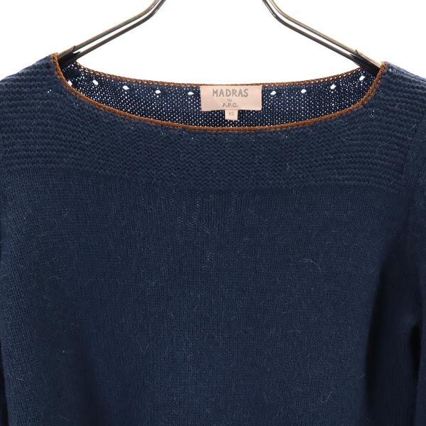 MADRAS マドラス ウールブレンド 長袖 ニット XS ブルー系 A.P.C セーター レディース
