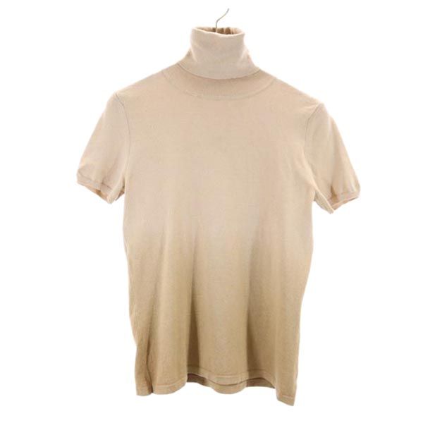 MAX MARA マックスマーラ 半袖 タートルネック ニット ベージュ系 セーター レディース