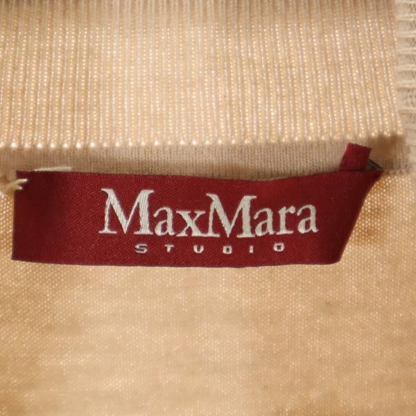 MAX MARA マックスマーラ 半袖 タートルネック ニット ベージュ系 セーター レディース