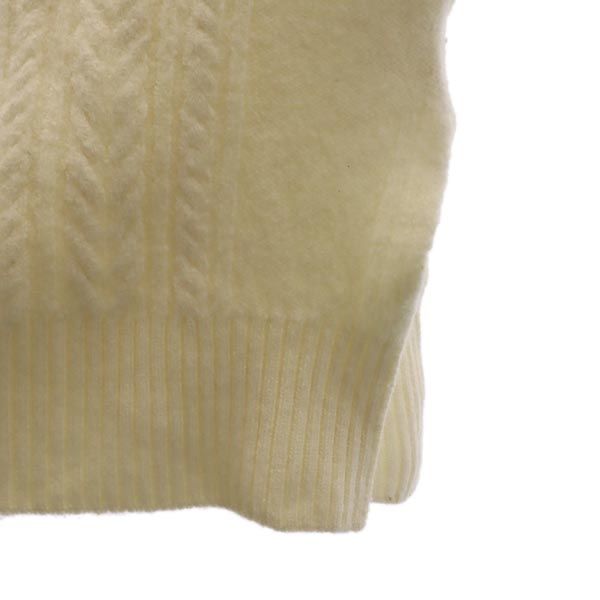 LE PHIL ルフィル ウール 長袖 フィッシャーマン ニット 1 ホワイト系 レディース