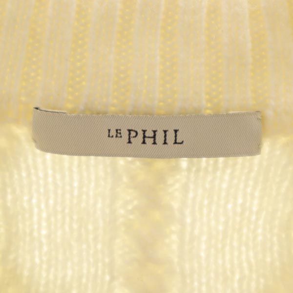 LE PHIL ルフィル ウール 長袖 フィッシャーマン ニット 1 ホワイト系 レディース