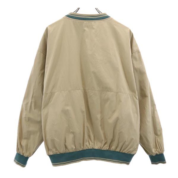 HUF ハフ リバーシブル プルオーバー ジャケット M ベージュ×グリーン系 メンズ