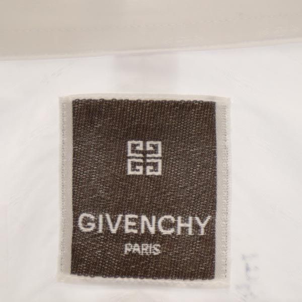 GIVENCHY ジバンシィ 日本製 総柄 長袖 シャツ ホワイト ワイシャツ メンズ