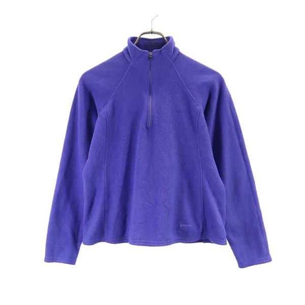 patagonia パタゴニア ハーフジップ フリースジャケット M ブルー系 アウトドア レディース