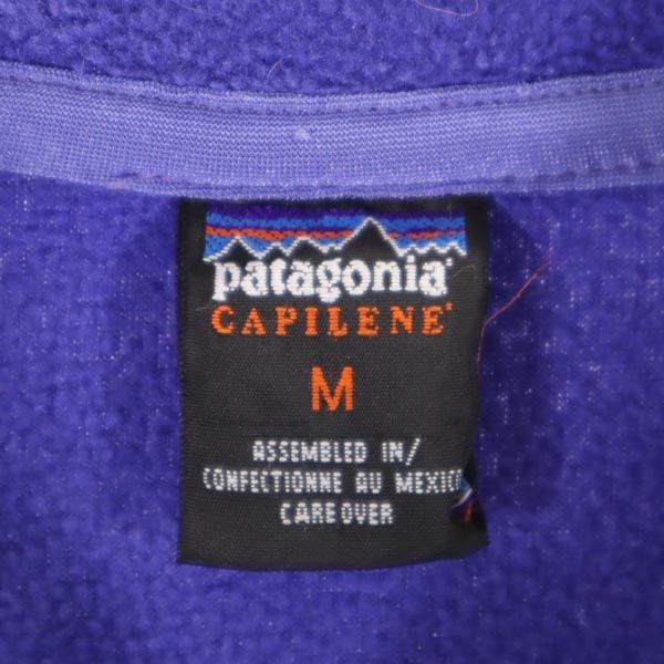 patagonia パタゴニア ハーフジップ フリースジャケット M ブルー系 アウトドア レディース