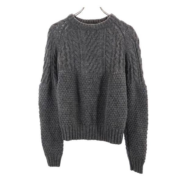 MACKINTOSH PHILOSOPHY マッキントッシュフィロソフィー 三陽商会 ウール 長袖 ニット 38 グレー系 セーター レディース