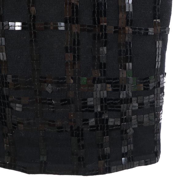 BURBERRY バーバリー 三陽商会 長袖 スパンコール カットソー 2 ブラック系 レディース