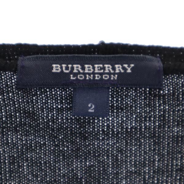 BURBERRY バーバリー 三陽商会 長袖 スパンコール カットソー 2 ブラック系 レディース