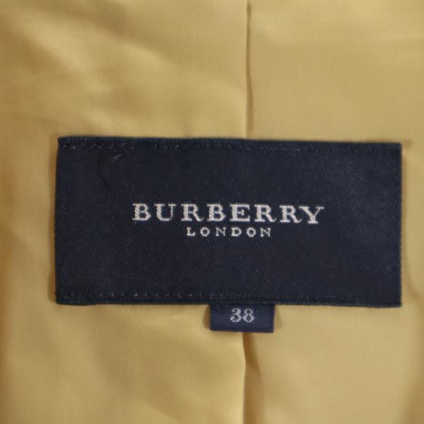 バーバリー 三陽商会 ベロア ベロア ジャケット 38 キャメル BURBERRY レディース