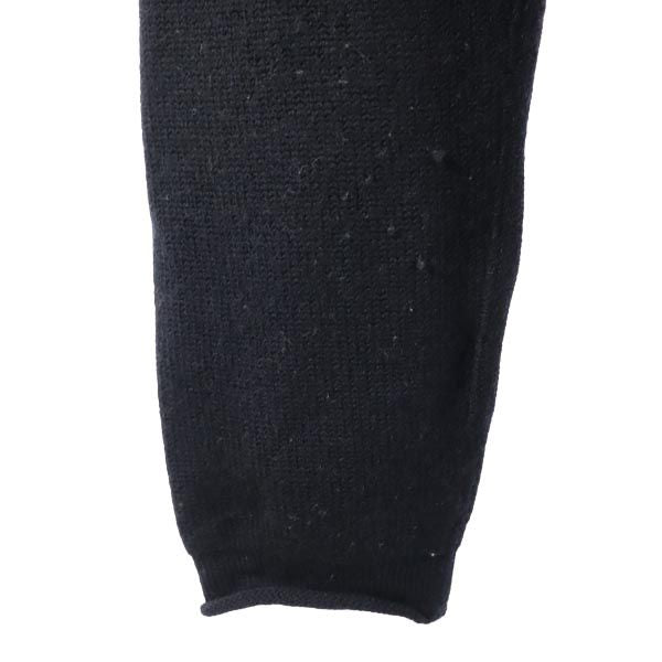 ARMANI COLLEZIONI アルマーニ コレツィオーニ イタリア製 長袖 ニット 52 ブラック セーター メンズ