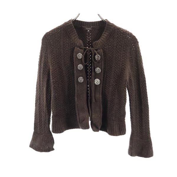 TOCCA トッカ ウール100% 長袖 ニット カーディガン M ブラウン系 レディース
