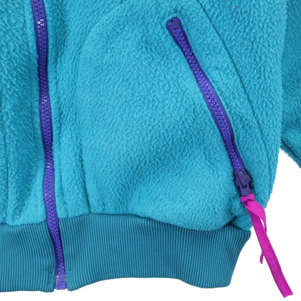 Columbia コロンビア 80s アウトドア ヴィンテージ フリースジャケット S 青緑 レディース