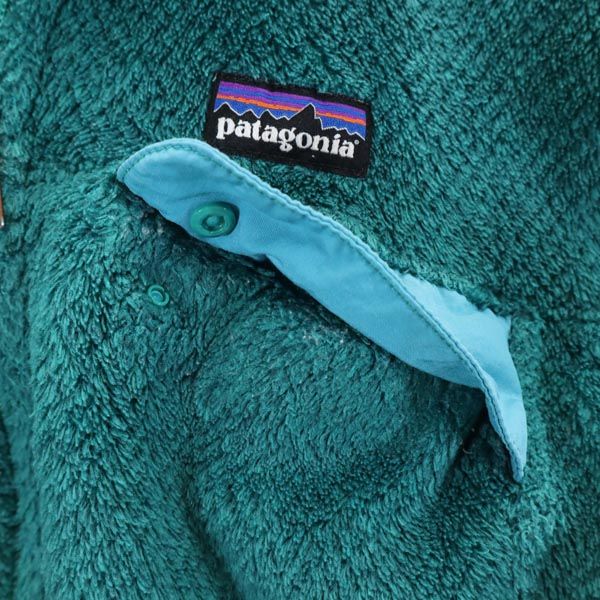 patagonia パタゴニア アウトドア フリースジャケット M 青緑 レディース