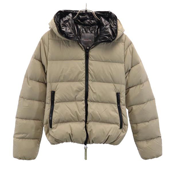 DUVETICA デュベティカ ブルガリア製 ダウンパーカー 38 ベージュ ESTERNO-AUBER ジャケット レディース