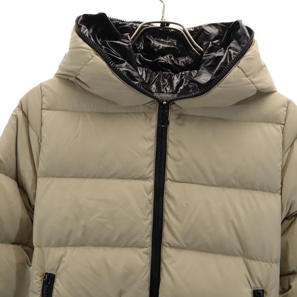 DUVETICA デュベティカ ブルガリア製 ダウンパーカー 38 ベージュ ESTERNO-AUBER ジャケット レディース