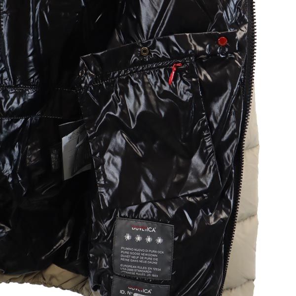 DUVETICA デュベティカ ブルガリア製 ダウンパーカー 38 ベージュ ESTERNO-AUBER ジャケット レディース