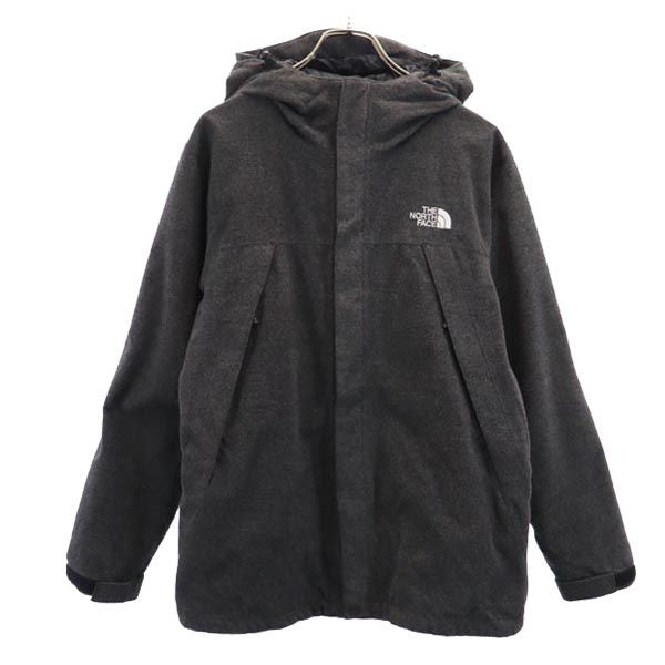 THE NORTH FACE ザノースフェイス NP61645 長袖 ウールライク アウトドアジャケット M グレー フード 裏メッシュ地 メンズ