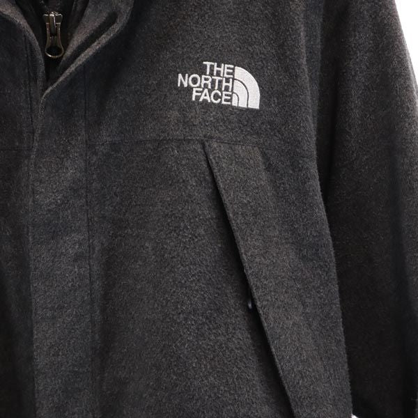 THE NORTH FACE ザノースフェイス NP61645 長袖 ウールライク アウトドアジャケット M グレー フード 裏メッシュ地 メンズ