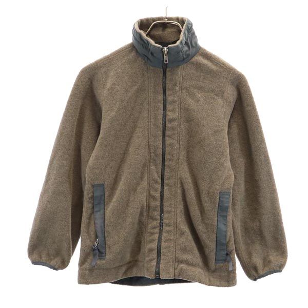 patagonia パタゴニア USA製 長袖 アウトドア フリースジャケット XS ブラウン系 ロゴ刺繍 レディース