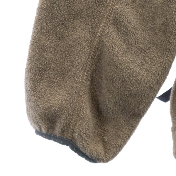 patagonia パタゴニア USA製 長袖 アウトドア フリースジャケット XS ブラウン系 ロゴ刺繍 レディース