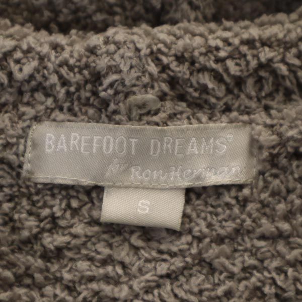 BAREFOOT DREAMS ベアフットドリーム 長袖 ボアジャケット S グレー もこもこ パーカー メンズ