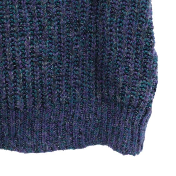 m.mantognes 80s 90s USA製 オールド 長袖 ニット パープル 他 セーター レディース